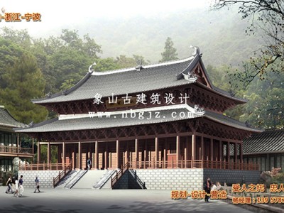 仿古建筑設計全流程服務，文化符號提取到施工圖落地